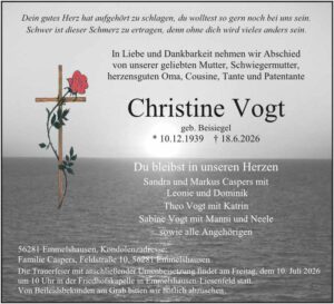RHA 27/26 Trauer Christine Vogt