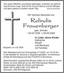 RHA 27/26 Trauer Relindis Frauenberger