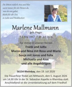 RHA 31/26 Trauer Marlene Mallmann