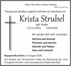 RHA 33/26 Trauer Krista Strubel