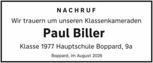 RHA 35/26 Nachruf Paul Biller
