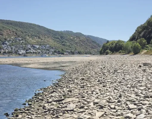 Niedrigwasser - Mittelrhein
