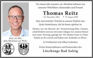 RHA 36/26 Gedächtnis Thomas Reitz