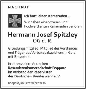 RHA 36/26 Nachruf Hermann Josef Spitzley