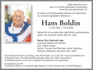 RHA 36/26 Trauer Hans Boldin