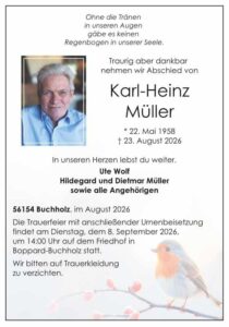 RHA 36/26 Trauer Karl-Heinz Müller
