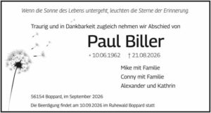 RHA 36/26 Trauer Paul Biller