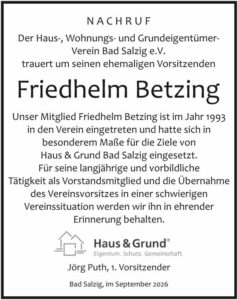 RHA 36/26 Nachruf Friedhelm Betzing