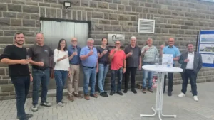 Austausch am Hochbehälter Proffen