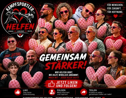 Kampfsportler helfen – gemeinsam für den guten Zweck