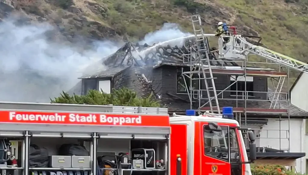 Wohnhausbrand - Boppard-Bad Salzig Wohnhausbrand - Boppard-Bad Salzig