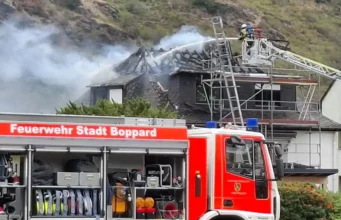 Wohnhausbrand - Boppard-Bad Salzig