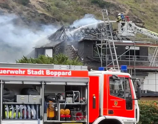 Feuer in Bad Salzig ist immer noch Gesprächsthema Wohnhausbrand - Boppard-Bad Salzig