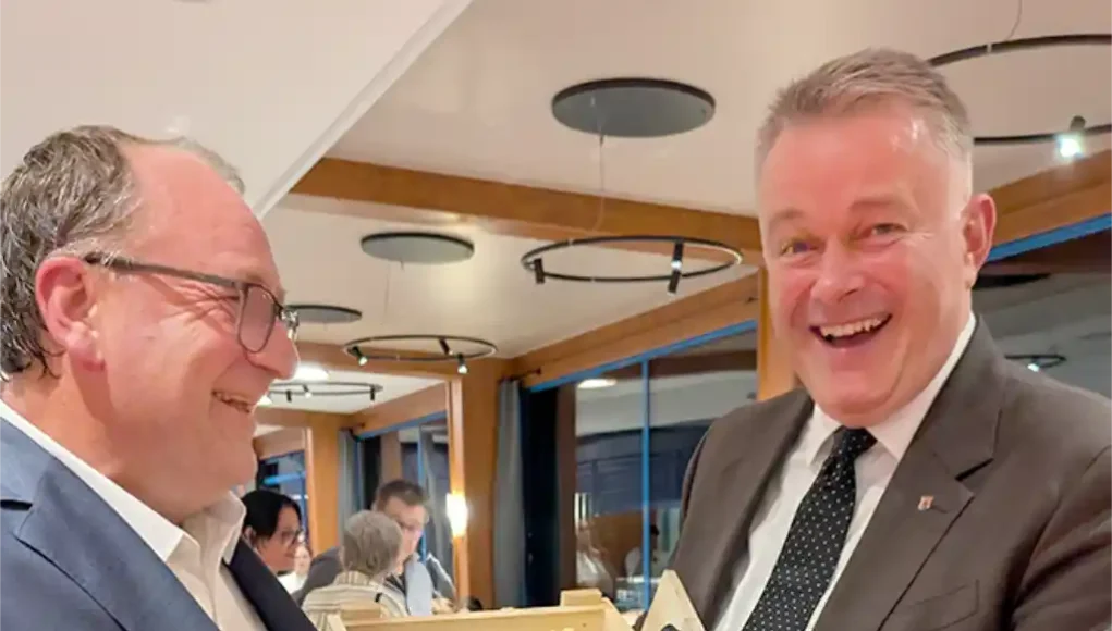 Rolf Bach und Ministerpräsident Gordon Schnieder Rolf Bach und Ministerpräsident Gordon Schnieder