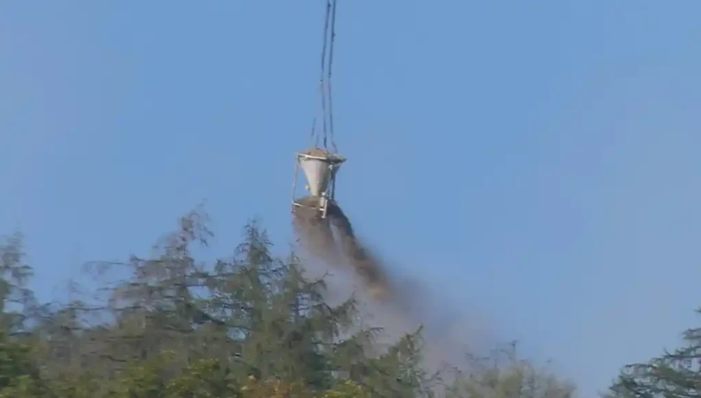 Waldkalkung per Hubschrauber in Boppard Waldkalkung per Hubschrauber in Boppard