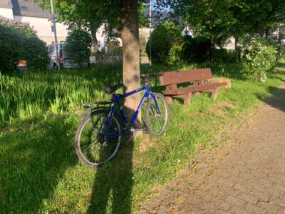 Boppard-Buchholz: Fahrrad im Dorfteich
